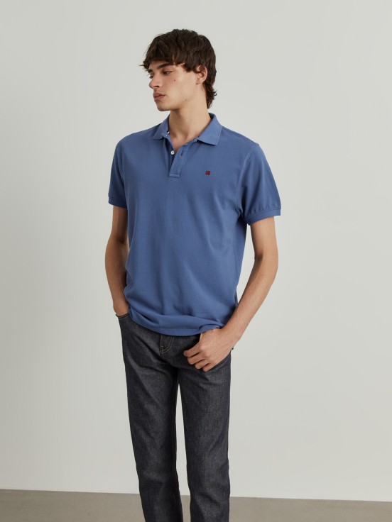 Cotton piqu polo