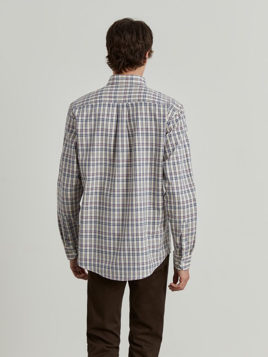 Regular fit plaid shirt