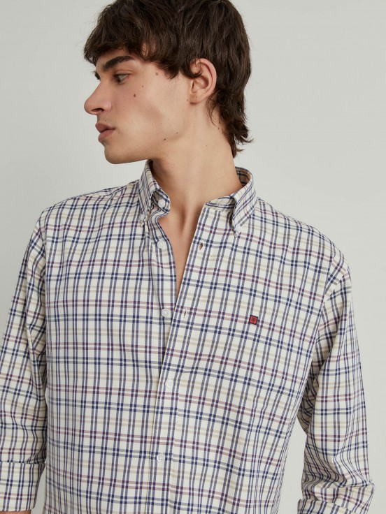 Camisa xadrez regular fit