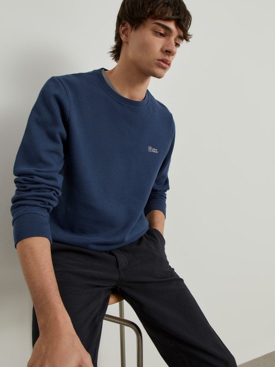 Pique knit sweater