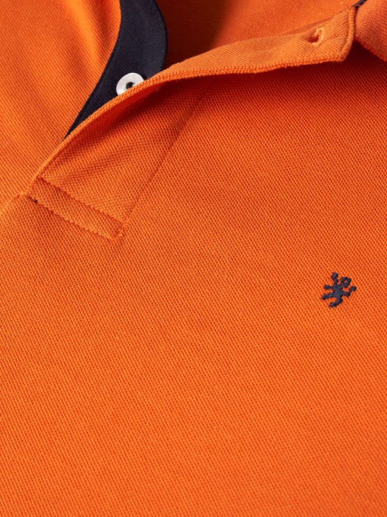 Slim fit pique polo shirt
