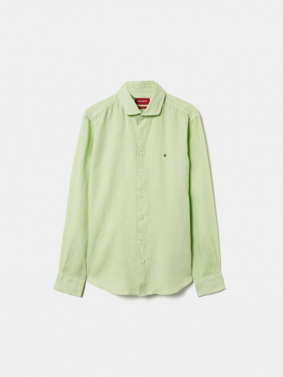 Slim fit linen shirt