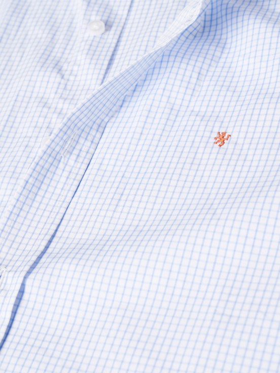 Camisa slim fit quadrados