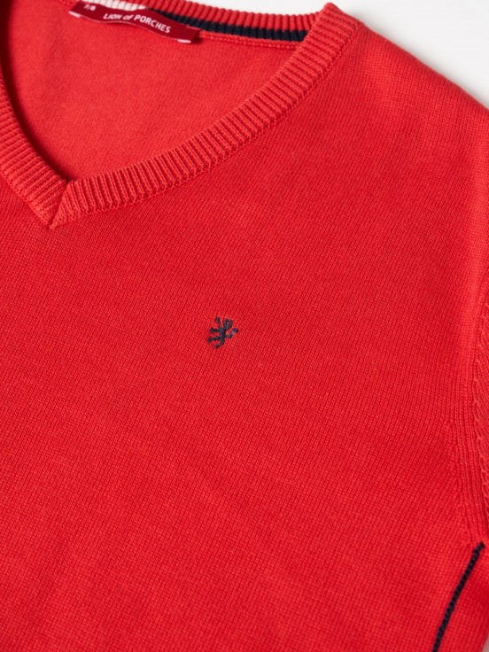 Pullover decote em V