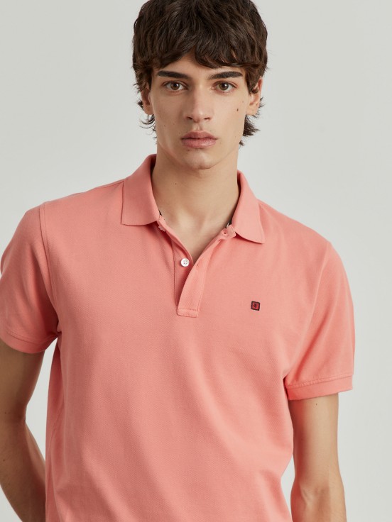 Cotton piqu polo