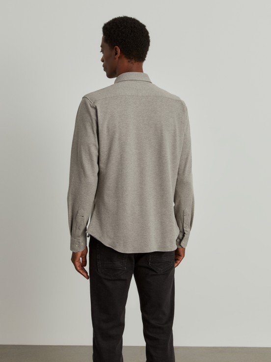 Piqu knit shirt