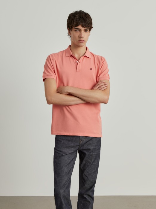 Cotton piqu polo