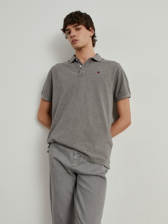 Cotton piqu polo