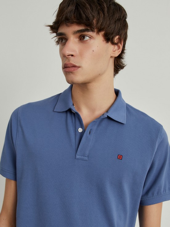 Cotton piqu polo