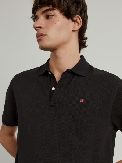 Cotton piqu polo