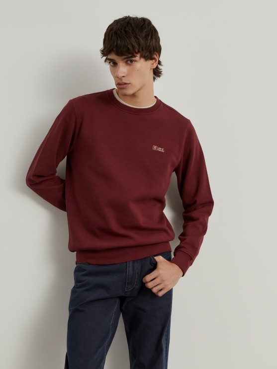 Piqu knit sweater