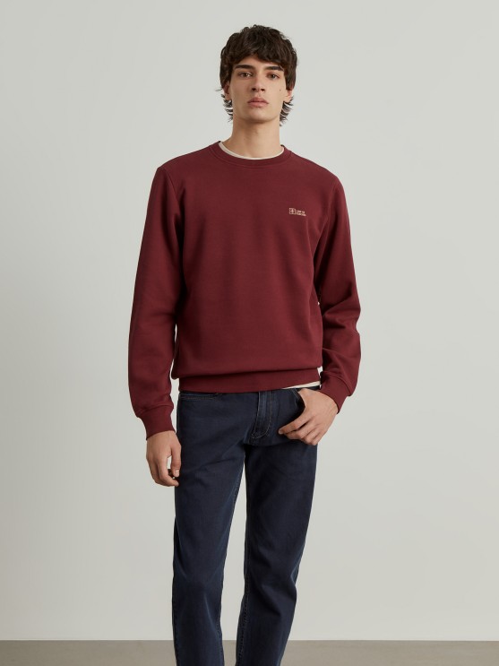 Piqu knit sweater