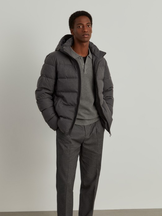 Water-repellent quilted jacket