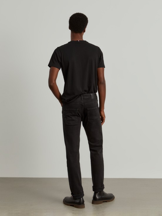 Regular fit denim pants