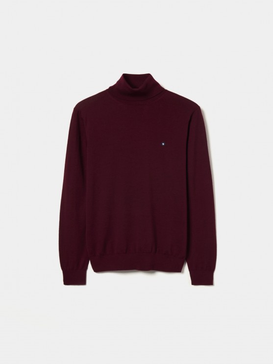 Wool turtleneck sweater