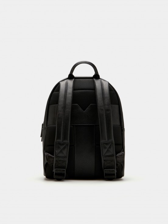 Leather effect backpack hotsell