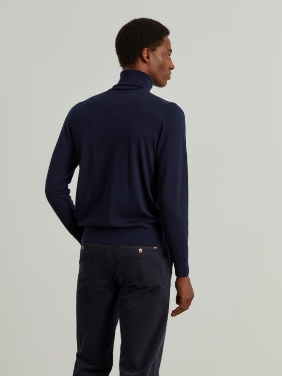 Wool turtleneck sweater