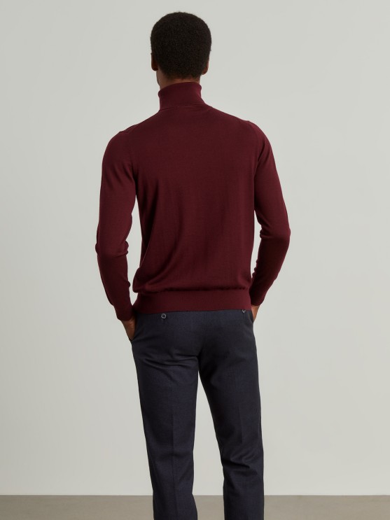 Wool turtleneck sweater