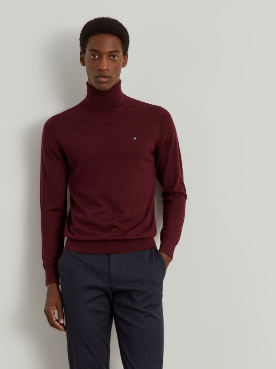 Wool turtleneck sweater