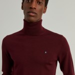 Merino wool turtleneck sweater