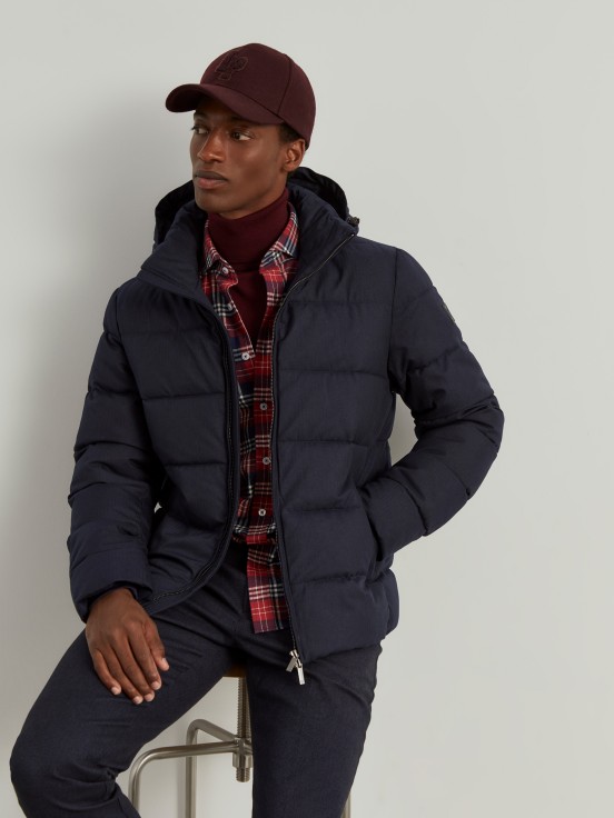 Water-repellent quilted jacket