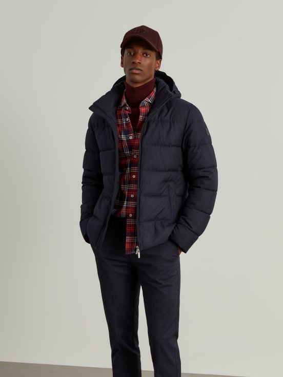 Water-repellent quilted jacket