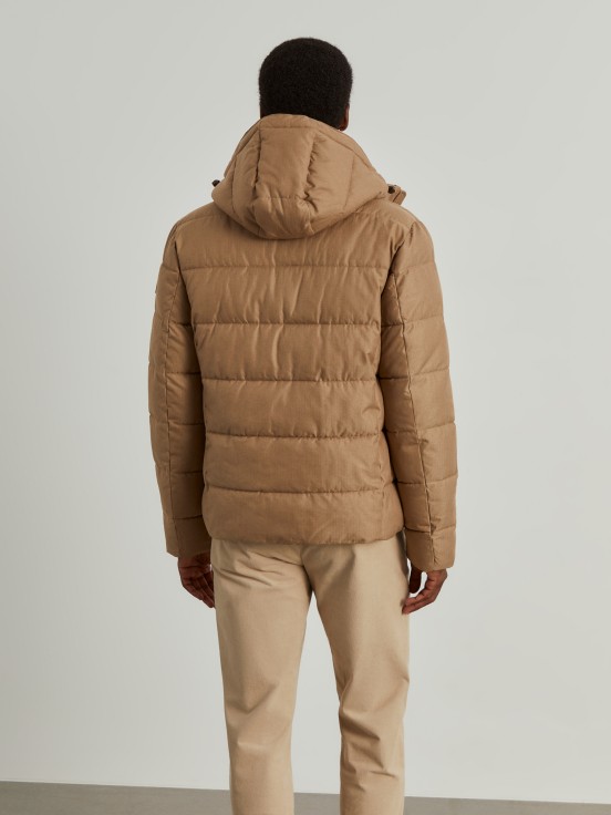 Water-repellent quilted jacket