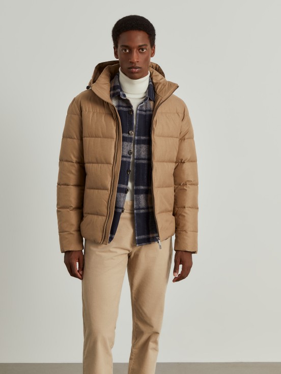 Water-repellent quilted jacket