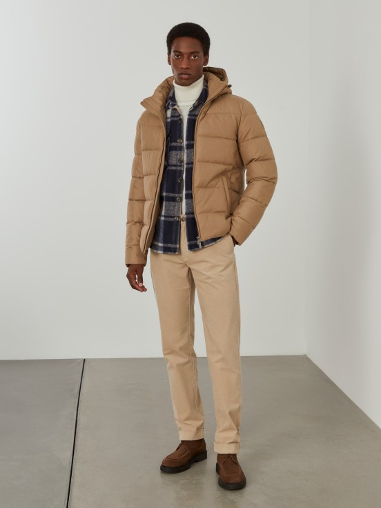 Water-repellent quilted jacket