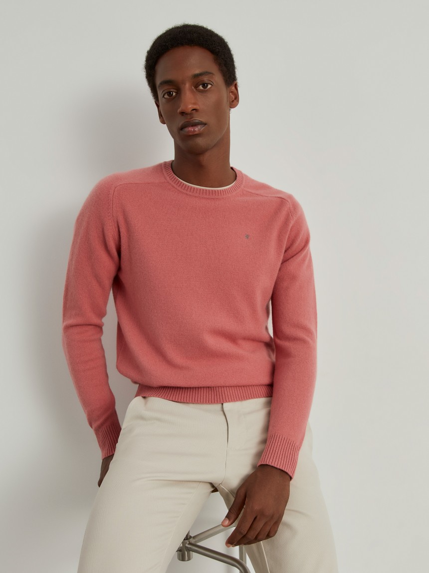 Pullover decote redondo em l�