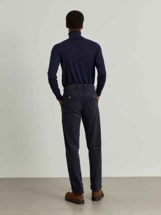 Velvet chino pants
