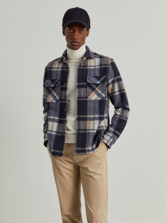 Checkered overshirt