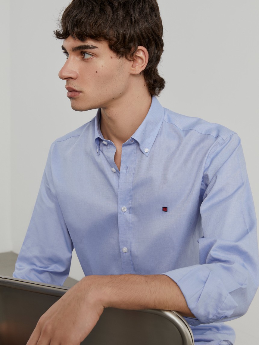 Camisa de algod�n slim fit
