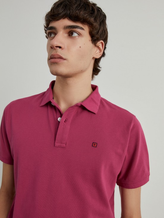 Cotton piqu polo