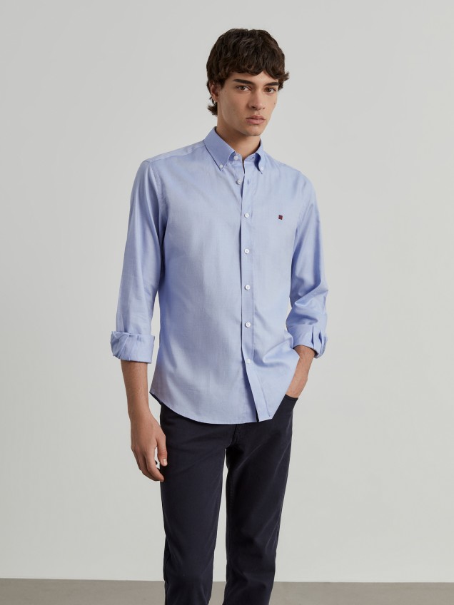 Camisa de algod�n slim fit