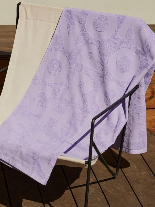 Beach towel with logo