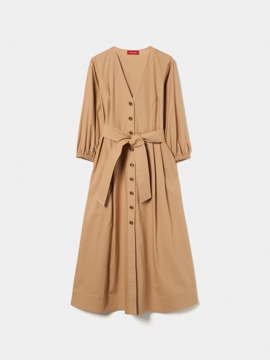 Vestido camisero midi