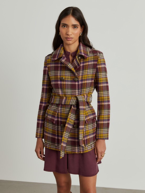 Houndstooth coat