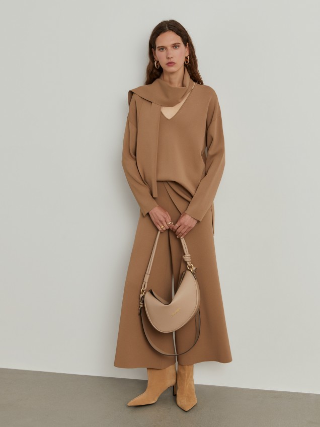 Camisola de malha com cachecol - Image product
