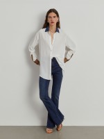 Tricolor fluid shirt