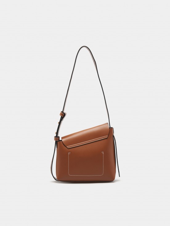 Asymmetric shoulder bag