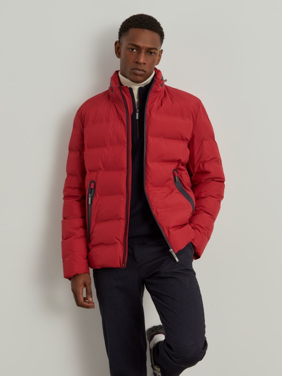 Water-repellent quilted jacket