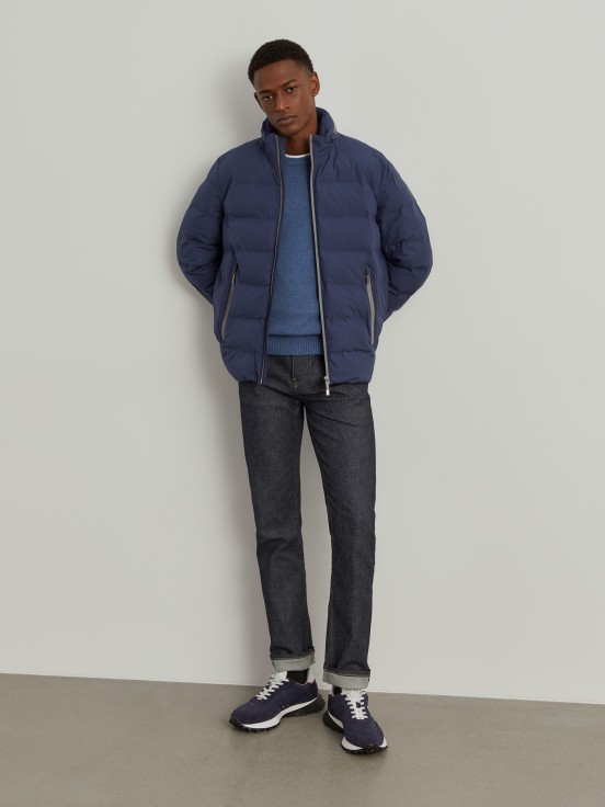 Water-repellent quilted jacket