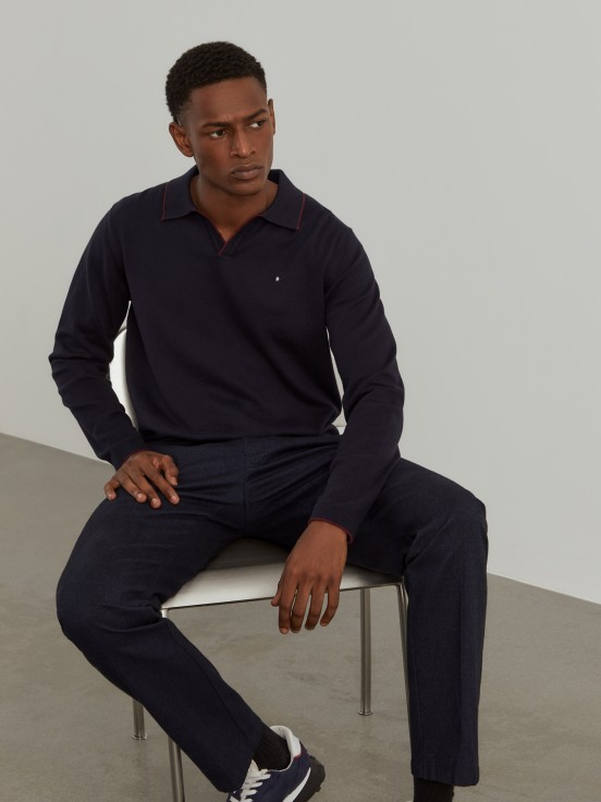 Long sleeve polo