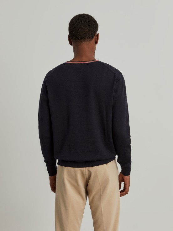 Cotton and cashmere pullover