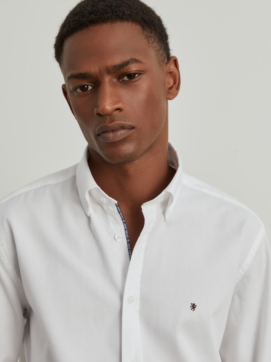 Slim fit cotton shirt