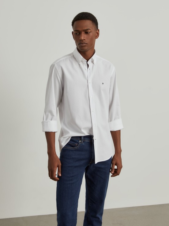 Slim fit cotton shirt