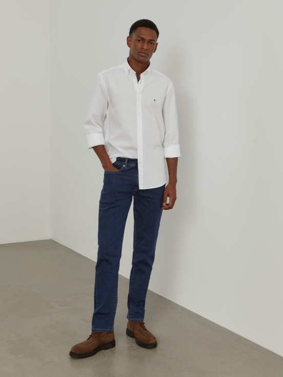 Slim fit cotton shirt