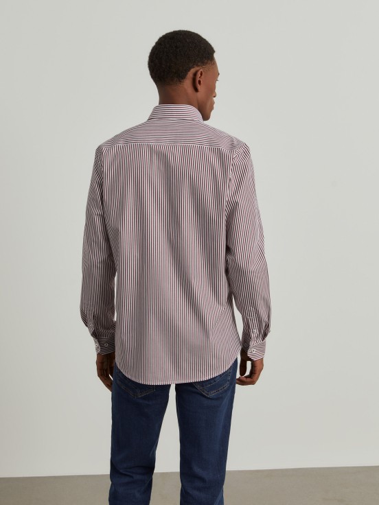 Striped slim fit shirt