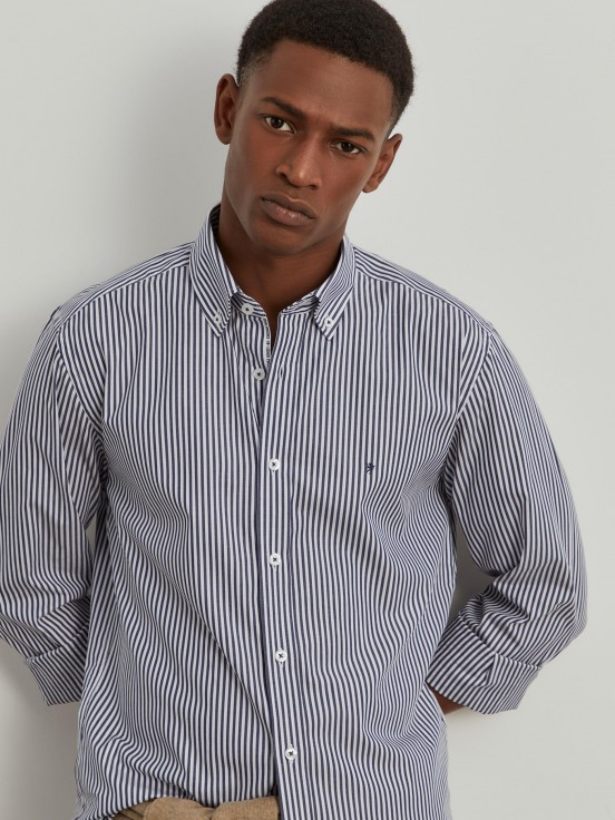 Striped slim fit shirt